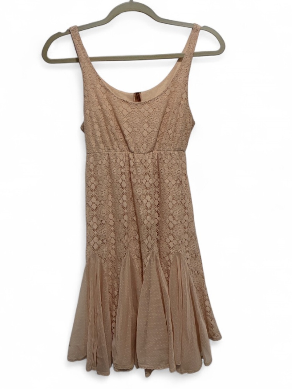 Pinkerton Light Pink Lace Sleeveless Mini Dress